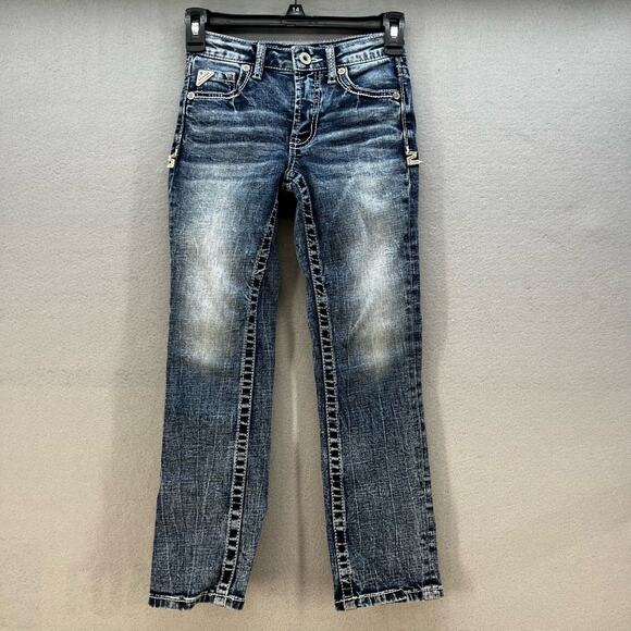 Salvage Other - Salvage Jeans Boys Size 8 Dark Blue Reckless Straight Youth Preppy Normcore